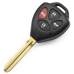 For T-oyota C-amry Avalon C-orolla Matrix RAV4 4 Buttons Smart Car Remote <strong>Key</strong> Fob Shell with TOY43 <strong>Key</strong> Blade - Product Image 1