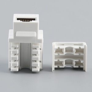 批发180度Cat5e Cat6 Utp Rj45网络模块化梯形插孔电信部件，无工具连接Cat6功能 - Product Image 4