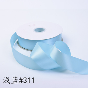 4厘米100庭院便宜批发装饰发带双面1.5英寸红色涤纶缎面礼品丝带包装花朵