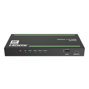 8K <strong>2</strong>.<strong>1</strong> 4k 60HZ hdmi Hub <strong>Kvm</strong> <strong>Switch</strong> Splitter and Switcher and Converter 4 in <strong>1</strong> Out 4 Ports 4x1 hdmi Video 4k Box