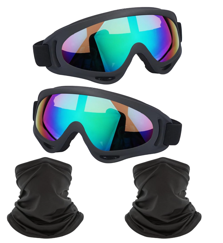 1 paire de lunettes + 1 masque Noir