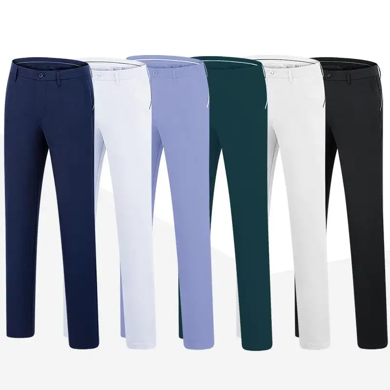 Custom Wholesale Chino Men's Blue Trousers Golf Polo Trouser Men Casual Golf Pants