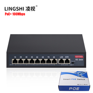高质量120W POE交换机，带8个PoE端口和2个以太网上行链路所有端口100Mbps 10端口以太网供电交换机 - Product Image 1