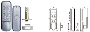 Popular Design Push Button Door <strong>Lock</strong> Security Mechanical <strong>Code</strong> Door <strong>Handle</strong> <strong>Lock</strong> - Product Image 5