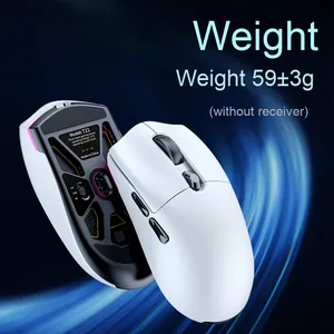 E-sport cablato 2.4GHz per Paw3311 tre modalità RGB leggero gioco programmabile Mouse ottico 1000Hz per uso informatico - Product Image 4