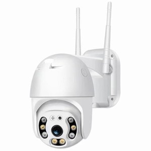 Telecamere de seguridad WIFI luce bianca visione notturna a colori doppia sorgente luminosa macchina fotografica a sfera monitoraggio intelligente Out - Product Image 1
