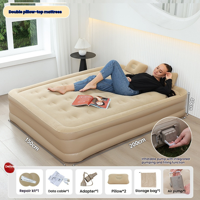 Beige double double mattress