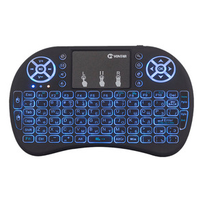 Teclado i8 retroiluminado de 7 colores, miniteclado inalámbrico de 2,4 GHz, Air Mouse para Android TV BOX, teclado de ordenador, control remoto para videojuegos
