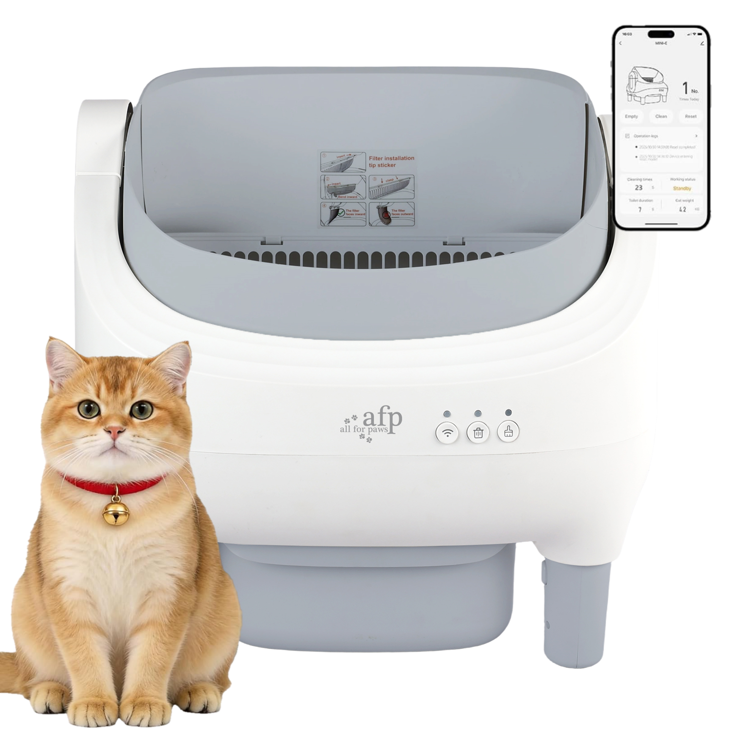 Smart Cat Litter Box Automatic Cat Toilet - APP Control