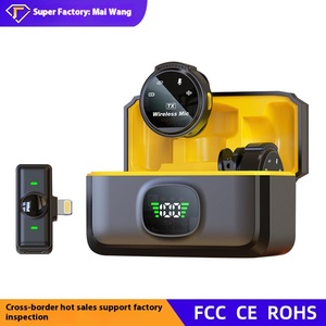 Thông minh giảm tiếng ồn Lavalier J6 Micro không dây mới từ cổ áo Clip dài khoảng cách đa hướng đài phát thanh Mic - Product Image 2