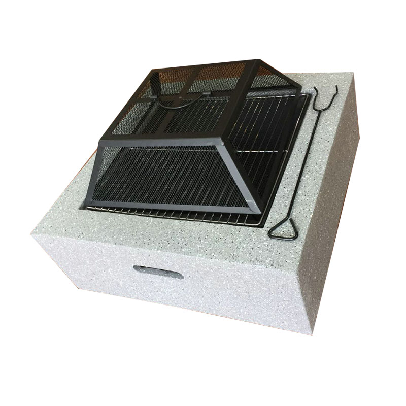 NO.8501 High quality stone magnesia fire pit wood burning fire pit outdoor
