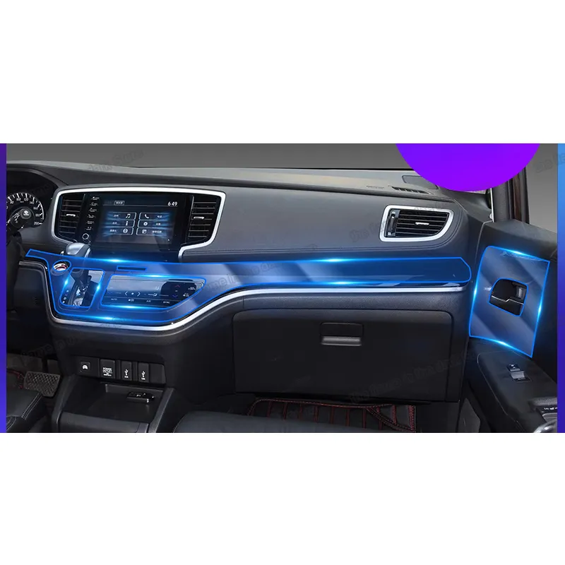 TPU Interior Mobil gear Film Pelindung Kontrol Pusat Stiker untuk Honda Odyssey anti gores RC1-RC2 2013-2020