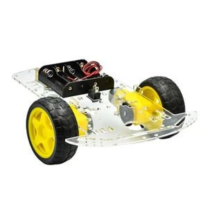 FYX Stock Motor Smart Robot Car Chassis Kit velocità Encoder batteria scatola 2WD 2 ruote per ARD - Product Image 3
