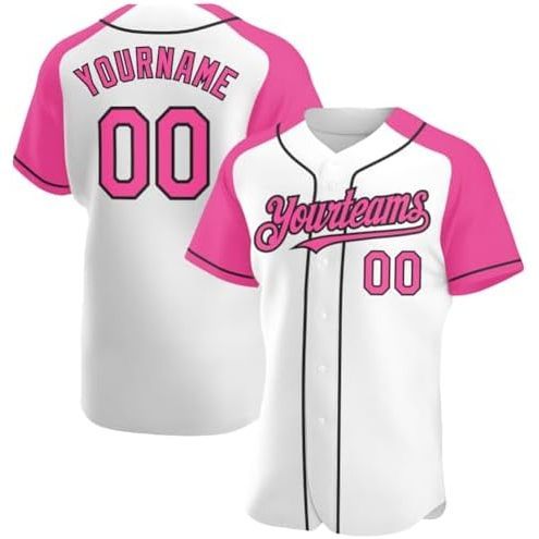 Raglan Sleeves Stylewhite Pink Black