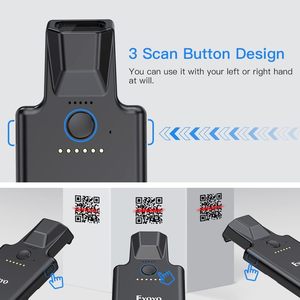 Eyoyo-Lector de código QR para teléfono iPhone, lector de código de barras inalámbrico 1D 2D UPC, Android, Bluetooth - Product Image 4