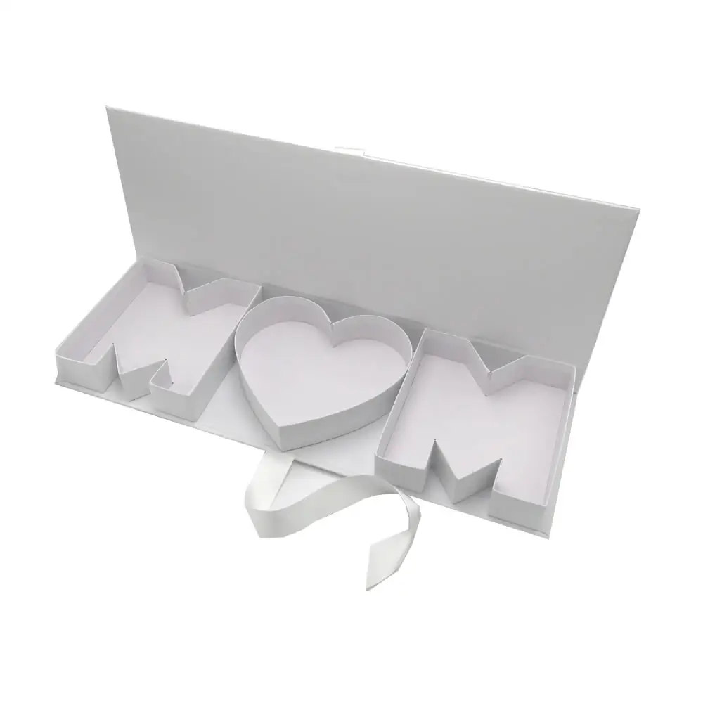 Müttertag Blumenarrangement Schokolade süßes Verpackung MAMA Karton Brief geformte MUMM-Geschenkbox
