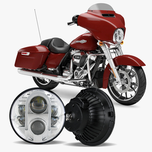 Otomatik Offroad lamba 7 inç yuvarlak Led far 80W yüksek/düşük ışın ile üç renk park lambası Wrangler için - Product Image 1
