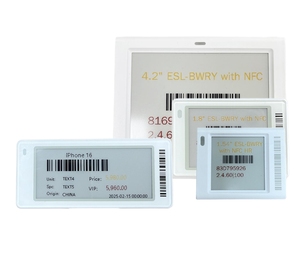 Dört renkli 1.8 inç E mürekkep Ble Esl dijital fiyat etiketleri sistemi perakende mağaza için Abs ve özel mıknatıs tutucu elektronik raf etiketi - Product Image 1