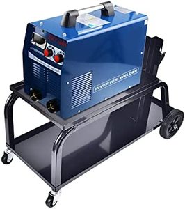 <strong>Black</strong> 2 Tier Rolling <strong>Welder</strong> Cart With Wheels for TIG MIG <strong>Welder</strong> and Plasma Cutter - Product Image 2