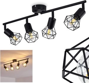 Metal demir LED ampul asılı ışık Modern duvar aplik lamba LED dekoratif tavan spot duvar ışık hüzme aydınlatma - Product Image 2