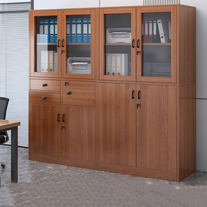 Kim loại hiện đại kệ sách Tủ lưu trữ thép nội thất văn phòng tập tin kết hợp tủ với cửa kính - Product Image 6