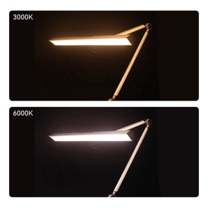 Uyled ชุดไฟซ่อมนาฬิกาแบบ Bi-Color LED, ไฟอ่านหนังสือตั้งโต๊ะป้องกันตาไฟ LED ทำงานในสำนักงานพร้อมที่หนีบ