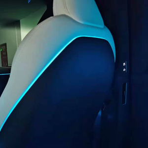 Karbon Fiber iç Trim aydınlatma Led çok renkler ortam ışığı atmosfer TESLA modeli X 64 renk - Product Image 1