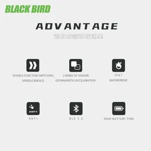 BlackBird CS1 Cycling Speed <strong>Sensor</strong> <strong>Cadence</strong> <strong>Sensor</strong> ANT+ Bike Computer Speedometer Dual Mode <strong>Sensor</strong> Compatible with Garmin Strava - Product Image 4