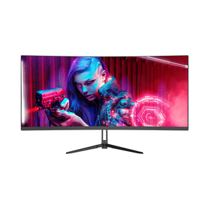 จอคอมพิวเตอร์ตั้งโต๊ะป้องกันแสงสีฟ้า21:9 34นิ้ว100 144 165 Hz สำนักงาน LED หน้าจอโค้งจอแสดงผล PC เล่นเกม - Product Image 1