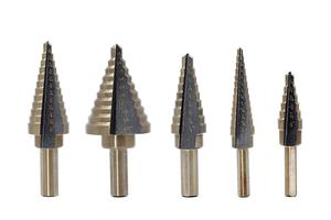 5pcs Hss חור מרובה 50 גדלים צעד מקדח סט עם אלומיניום קייס