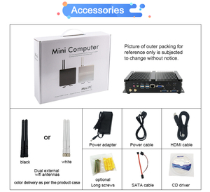 Eglobal lüfter loser industrieller Mini-PC Win7 XP Linux 12V Embedded-Box-PC-Computer C-Beleron 1007U winziger Computer - Product Image 6
