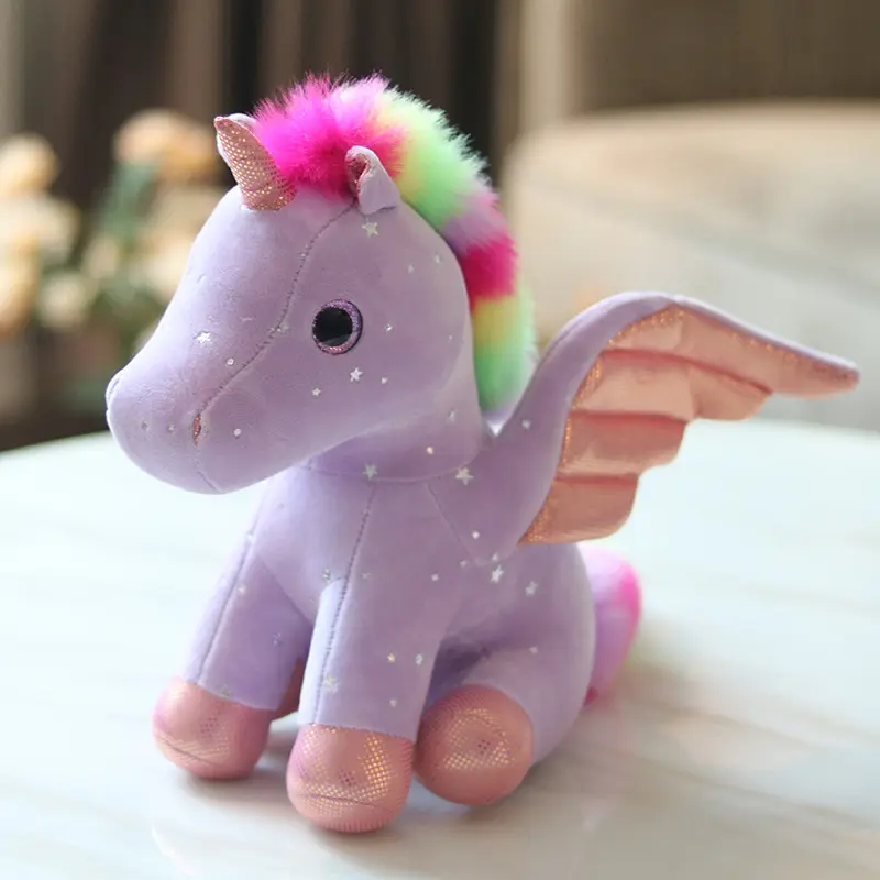 Venta caliente Fabricante Animales de peluche Juguetes para niños Unicornio personalizado Animal de peluche Juguete de peluche