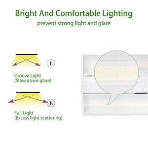 140 <strong>Lm</strong>/W 2FT 3FT <strong>LED</strong> Industrial Workshop Light Motion Sensor Linear High Bay Light for Warehouse Garage - Product Image 3