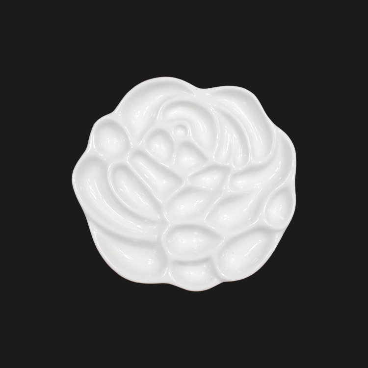 Forme de rose blanche