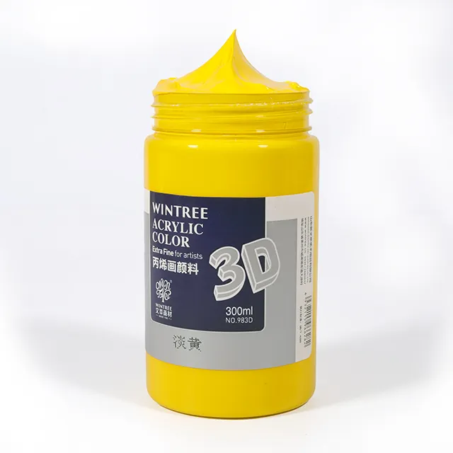 Wintree Factory OEM300ML安価で無毒の豊富な顔料キャンバスファブリックアートシューズDIYアクリル絵の具用の退色防止防水