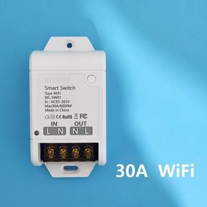 Tuya Wifi Modules Smart Home Switch Module 6600W 30A Ac 85-250v <strong>Input</strong> <strong>Output</strong> on off Module Smartlife App Voice Control