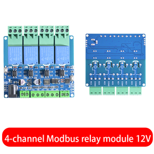 Modbus 4チャネル5v/12V/24Vリレーモジュールスイッチ入出力RS485/TTL通信 - Product Image 4