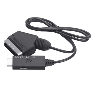 Convertidor SCART a HDMI con cable HDMI Scart in HDMI out HD 720P/1080P Switch Video Audio Converter Adapter para HDTV