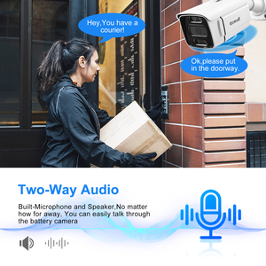 JideTech 5MP 8CH H.265 PoE Surveillance CCTV Security <strong>Camera</strong> System with Intelligent Detection, Audio <strong>Input</strong> and <strong>Output</strong> - Product Image 2