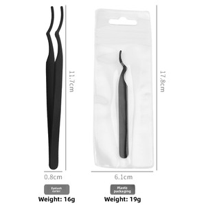 Lash <span class=keywords><strong>Applicator</strong></span> Công Cụ Tự Làm Giả Lông Mi <span class=keywords><strong>Applicator</strong></span> Công Cụ Thép Không Gỉ Cong Nhíp Lông Mi Cho Cụm Lash Dải Lông Mi - Product Image 4