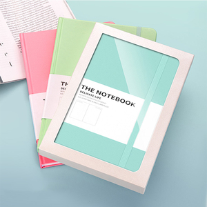 Copertina in pelle PU tinta unita A5 personalizzata Macron Notebook Diary diario promozionale Agenda Book - Product Image 4