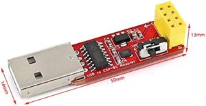 USBからESP8266 ESP-01SプログラマーワイヤレスWiFiトランシーバーESP-01 PROGシリアルアダプターモジュールCH340G、4MBフラッシュ付き - Product Image 3
