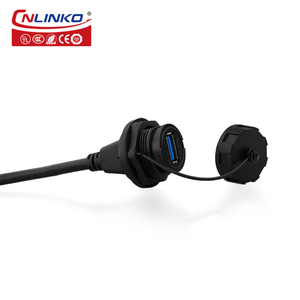 CNLINKO Usb macho-Macho Circular impermeable Usb conector Ip67 datos Xlr conector montaje en Panel 4 pines hembra Micro Usb hembra - Product Image 2