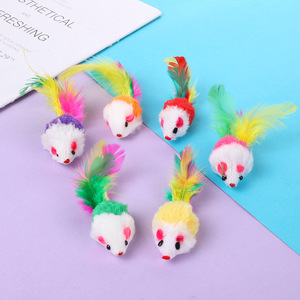Sonajero gato ratón juguetes también prerelleno Catnip Faux Fur ratones croma juguetes interactivo gato juego Catnip para gatos de interior Play Fetch - Product Image 6