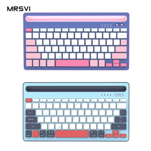 Factory Price Chocolate Keycap Fast Charging QK300 Cute <strong>Keyboard</strong> Lightweight and Portable Wireless <strong>Computer</strong> Clavier - Product Image 4