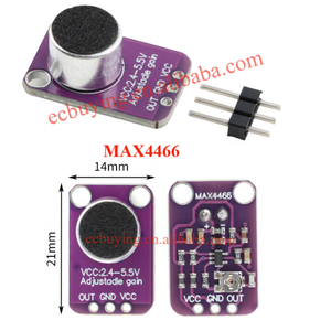 MAX9814 Mikrofon AGC Verstärker platine Schalls ensor modul Auto Gain Control Attack für Arduino MAX4466 PCB Board Diy Kit - Product Image 3