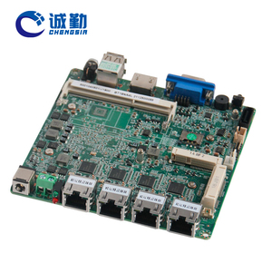 In-Tel <span class=keywords><strong>Atom</strong></span> Bay trail J1900 Motherboard 4 * Lan DDR3L Nano Itx Motherboard VGA Lüfter los X86 Linux PC Firewall PC Motherboard