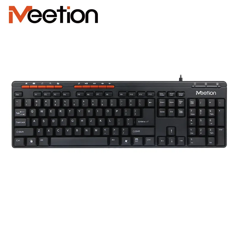 Teclado ergonómico K600M para ordenador, barato, español, árabe, con cable, negro, oficina, USB, PC