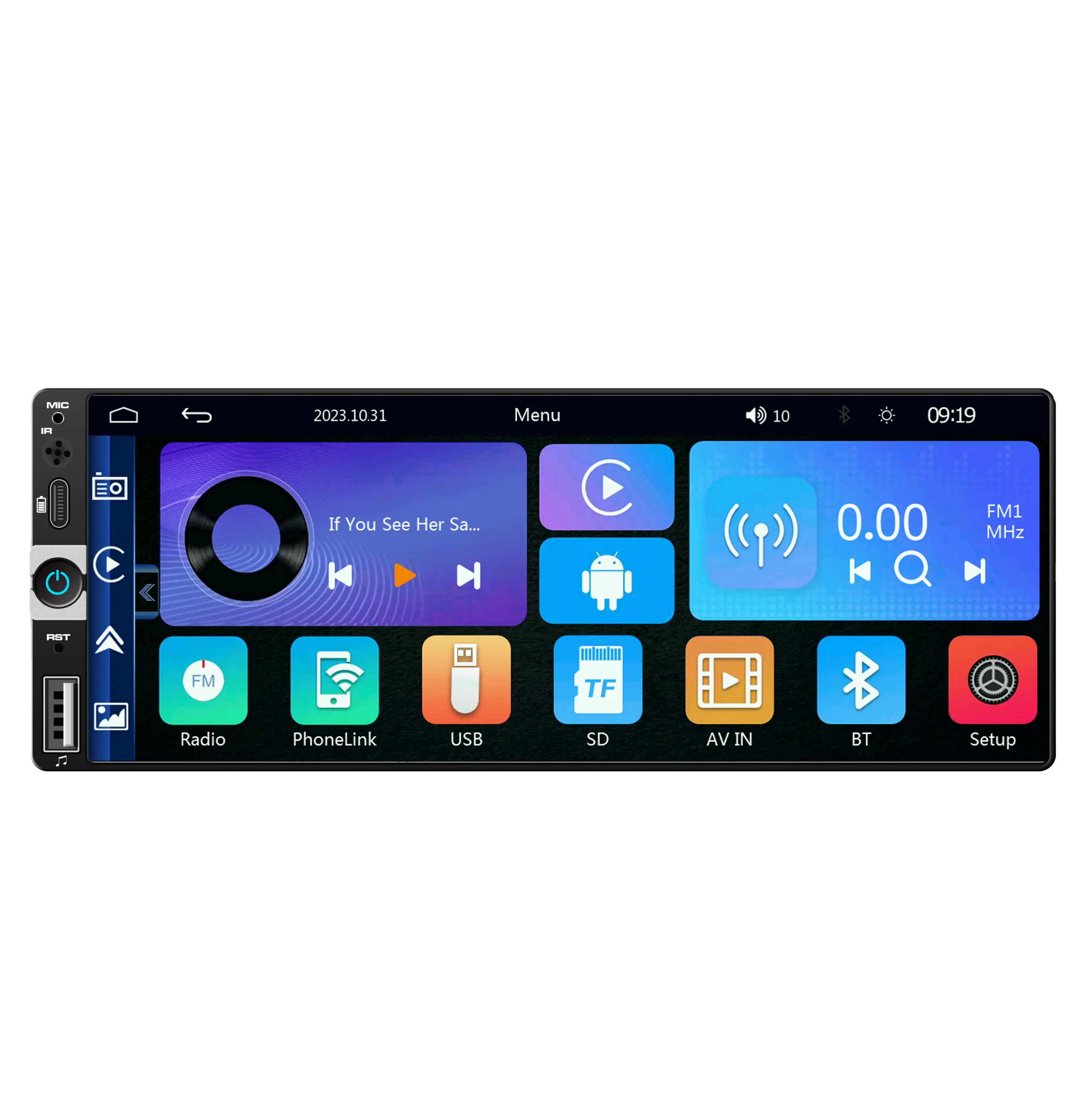 Xe đài phát thanh Máy nghe nhạc 2 DIN Android Auto Carplay phổ 7inch FM Video đa phương tiện Máy nghe nhạc sao lưu máy ảnh âm thanh Stereo Xe DVD Player