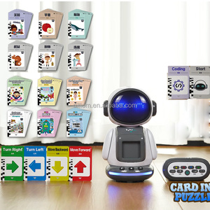 Robot lector de tarjetas educativo interactivo 2,4G RC Robot de lectura de programación inteligente con luces y sonido - Product Image 1